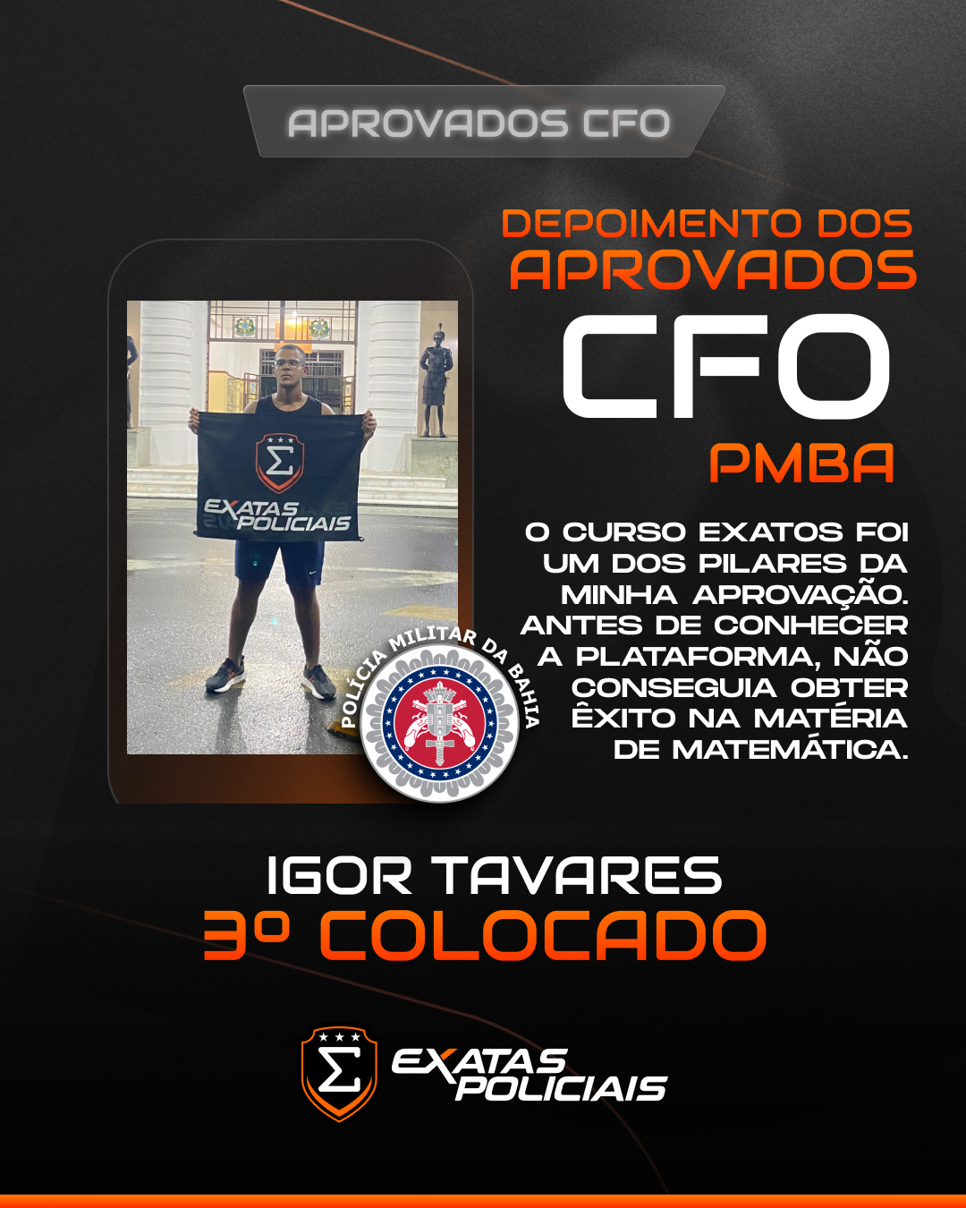 Aprovado CFO Igor Tavares